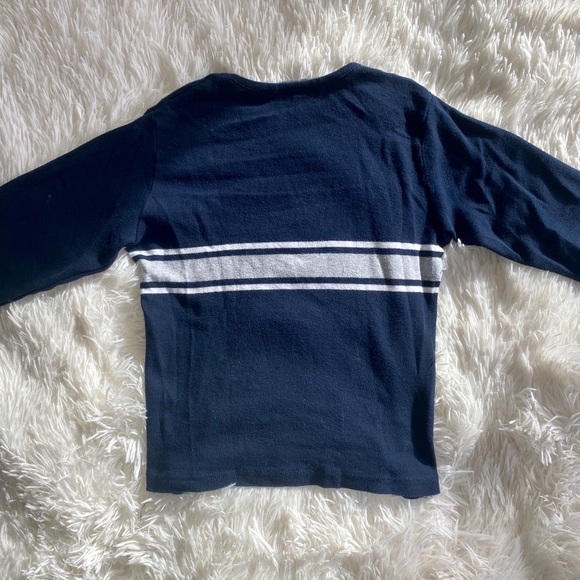 Brandy Melville Cropped Long Sleeve With Stripes - Picture 3 of 3